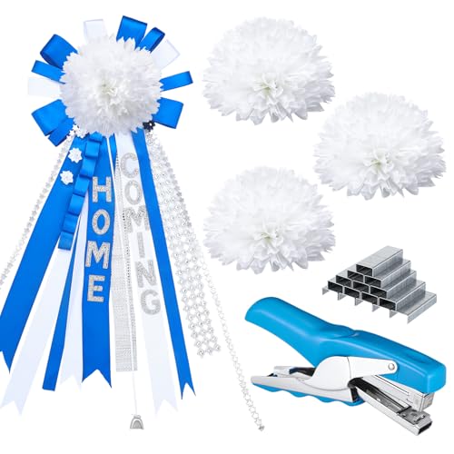 Yuxung 3 Stück Homecoming Mum Blumen und Hefter mit 1000 Heftklammern, Homecoming Mum Supplies und Mini-Zange, Hefter, 20 Blatt Kapazität, DIY Heimkehr, Mama, Basteln für Schulanfang, Yuxung 3 Stück Homecoming Mum Blumen und Hefter mit 1000 Heftklammern, Homecoming Mum Supplies und Mini-Zange, Hefter, 20 Blatt Kapazität, DIY Heimkehr, Mama, Basteln für Schulanfang, von Yuxung