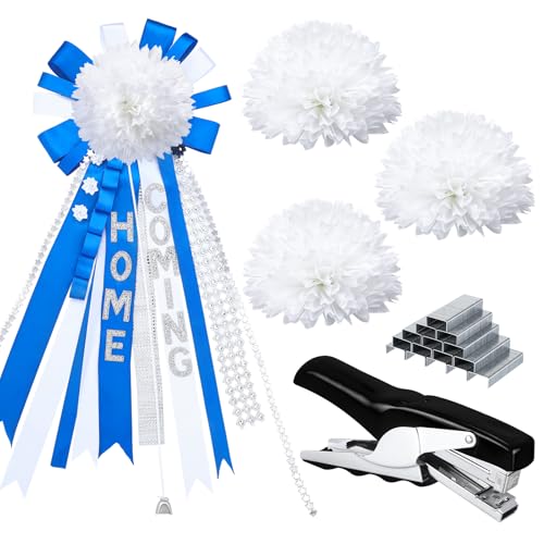 Yuxung 5 Stück Homecoming Mum Blumen und Hefter mit 1000 Heftklammern, Homecoming Mum Supplies und Mini-Zange, Hefter, 20 Blatt Kapazität, DIY Handwerk für Schulanfang, Party-Dekorationen (schwarz) Yuxung 5 Stück Homecoming Mum Blumen und Hefter mit 1000 Heftklammern, Homecoming Mum Supplies und Mini-Zange, Hefter, 20 Blatt Kapazität, DIY Handwerk für Schulanfang, Party-Dekorationen (schwarz) von Yuxung