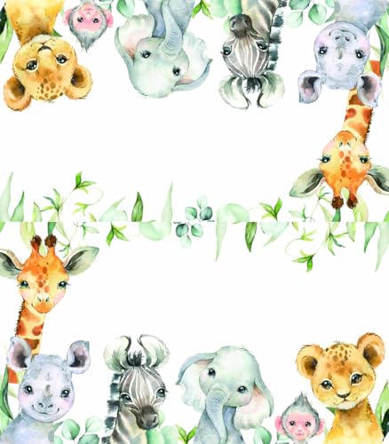 Safari-Tier-Platzkarten, 8,9 x 5,1 cm, faltbar, Tischzelt, Namenskarten, Lebensmitteletiketten für Dschungeltiere, Babyparty, wilde Geburtstagsparty, Empfang, Tischplatzierung, 120 Stück von Yuzioey
