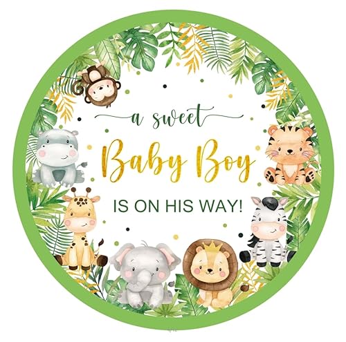 Yuzioey 50 Stück Safari-Baby-Party-Teller, 17,8 cm, Dschungel-Baby-Junge, Einweg-Pappteller, Junge, Safari, Babyparty, dekoratives Geschirr, Dessertteller Yuzioey 50 Stück Safari-Baby-Party-Teller, 17,8 cm, Dschungel-Baby-Junge, Einweg-Pappteller, Junge, Safari, Babyparty, dekoratives Geschirr, Dessertteller von Yuzioey
