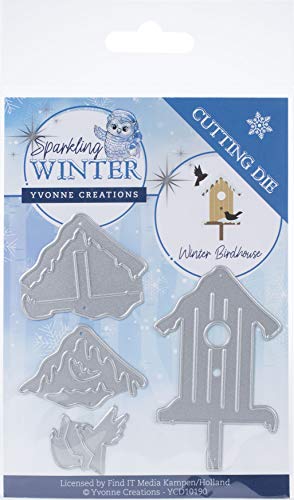 Yvonne Creations YCD10190 WNTR BHOUS, Winter-Vogelhaus Sparkling Winter, Einheitsgröße von Yvonne Creations