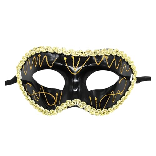 Ywmsfl Maskerade Halbgesichtsmaskerade Augenmaske Halloween Brillen für Männer Frauen Maskerade Halloween Cosplay Party von Ywmsfl