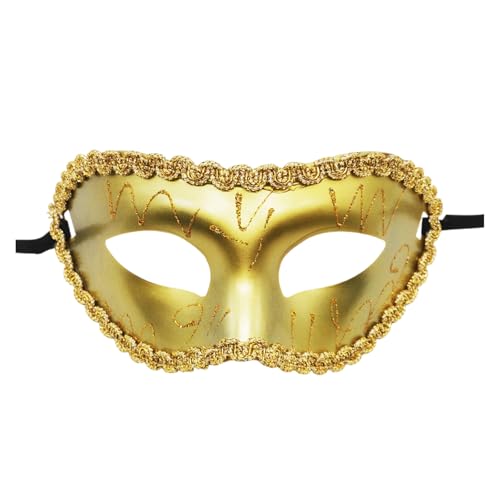Ywmsfl Maskerade Halbgesichtsmaskerade Augenmaske für Halloween Herren Damen Maskerade Halloween Cosplay Party von Ywmsfl