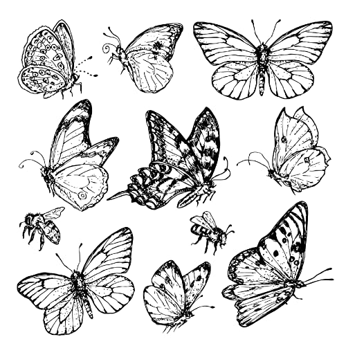 Schmetterling Stempel Cartoon fliegende Insekten Siegel Handgemacht Handwerk für Kartenherstellung Klar Stempel für Scrapbooking von Yxinghai