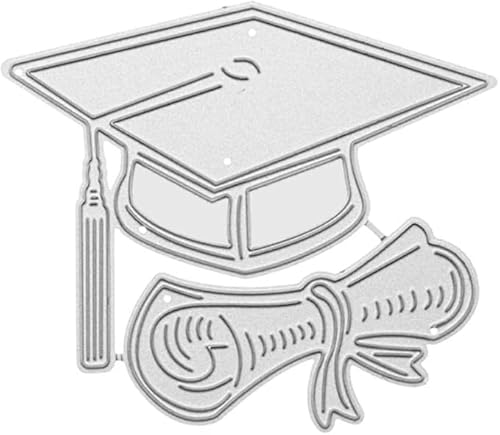 Stanzformen für Absolventen zur Kartenherstellung, Metallschablonen, Abschlussschablonen zum Basteln, Basteln, Fotoalbum, Papierprägung, Scrapbooking-Zubehör Stanzformen für Absolventen zur Kartenherstellung, Metallschablonen, Abschlussschablonen zum Basteln, Basteln, Fotoalbum, Papierprägung, Scrapbooking-Zubehör von Yxinjy
