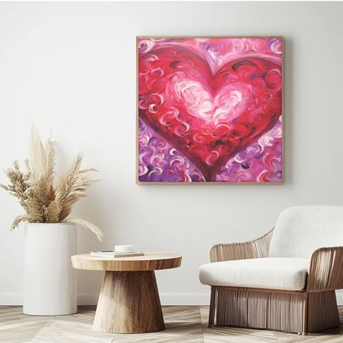 Abstraktes Malen-nach-Zahlen-Set für Erwachsene, DIY Malen nach Zahlen Liebe, Acrylfarbe nach Zahlen für Erwachsene/Anfänger, Ölgemälde, Basteln für Heimdekoration, Wanddekoration – (20 x 20 cm, mit Abstraktes Malen-nach-Zahlen-Set für Erwachsene, DIY Malen nach Zahlen Liebe, Acrylfarbe nach Zahlen für Erwachsene/Anfänger, Ölgemälde, Basteln für Heimdekoration, Wanddekoration – (20 x 20 cm, mit von Yyafeenng