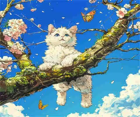 Baum-Malen-nach-Zahlen-Set für Erwachsene, DIY Malen nach Zahlen Katze, einfaches Acryl Farbe nach Zahlen für Erwachsene/Anfänger, Ölgemälde Handwerk für Heimdekoration, 70 x 50 cm, ohne Rahmen) MK198 Baum-Malen-nach-Zahlen-Set für Erwachsene, DIY Malen nach Zahlen Katze, einfaches Acryl Farbe nach Zahlen für Erwachsene/Anfänger, Ölgemälde Handwerk für Heimdekoration, 70 x 50 cm, ohne Rahmen) MK198 von Yyafeenng