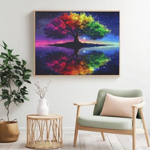 Dream MK337 Malen nach Zahlen für Erwachsene, DIY Malen nach Zahlen, Baum des Lebens, Acrylfarbe nach Zahlen für Anfänger, Ölgemälde, Basteln für Zuhause, Wanddekoration – (100 x 70 cm, ohne Rahmen) Dream MK337 Malen nach Zahlen für Erwachsene, DIY Malen nach Zahlen, Baum des Lebens, Acrylfarbe nach Zahlen für Anfänger, Ölgemälde, Basteln für Zuhause, Wanddekoration – (100 x 70 cm, ohne Rahmen) von Yyafeenng