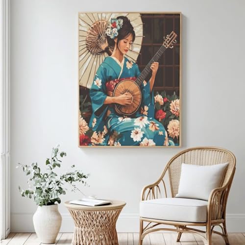 Japanisches Malen-nach-Zahlen-Set für Erwachsene, DIY Malen nach Zahlen Sänger, Acrylfarbe nach Zahlen für Erwachsene/Anfänger, Ölgemälde, Basteln für Heimdekoration, 100 x 150 cm, ohne Rahmen) MK377 Japanisches Malen-nach-Zahlen-Set für Erwachsene, DIY Malen nach Zahlen Sänger, Acrylfarbe nach Zahlen für Erwachsene/Anfänger, Ölgemälde, Basteln für Heimdekoration, 100 x 150 cm, ohne Rahmen) MK377 von Yyafeenng