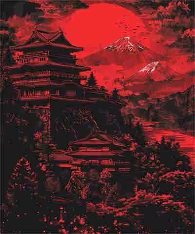Landschafts-Malen-nach-Zahlen-Set für Erwachsene, DIY Malen nach Zahlen Japan, Acrylfarbe nach Zahlen für Erwachsene/Anfänger, Ölgemälde, Basteln für Zuhause, Wanddekoration, 30 x 40 cm, ohne Rahmen Landschafts-Malen-nach-Zahlen-Set für Erwachsene, DIY Malen nach Zahlen Japan, Acrylfarbe nach Zahlen für Erwachsene/Anfänger, Ölgemälde, Basteln für Zuhause, Wanddekoration, 30 x 40 cm, ohne Rahmen von Yyafeenng
