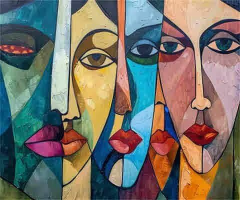 MK178 Gesichtsbemalen-nach-Zahlen-Set für Erwachsene, Malen nach Zahlen, Acryl, Farbe nach Zahlen für Erwachsene/Anfänger, Ölgemälde, Basteln für Heimdekoration, 100 x 80 cm, ohne Rahmen) von Yyafeenng