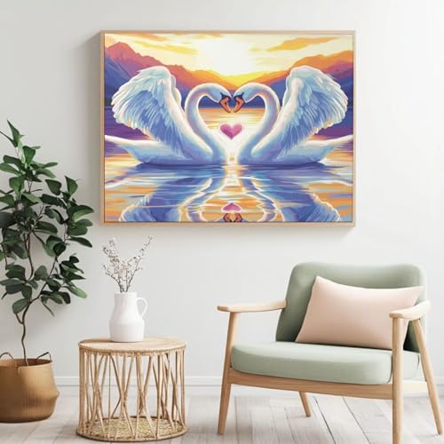 MK356 Malen-nach-Zahlen-Set für Erwachsene, Malen nach Zahlen, Acryl, Farbe nach Zahlen für Erwachsene/Anfänger, Ölgemälde, Basteln für Heimdekoration, 120 x 80 cm, ohne Rahmen) von Yyafeenng