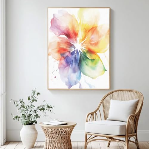 MK486 Malen-nach-Zahlen-Set für Erwachsene, Malen nach Zahlen, Aquarell, Acrylfarbe nach Zahlen für Anfänger, Ölgemälde, Basteln für Heimdekoration, 30 x 40 cm, ohne Rahmen) von Yyafeenng