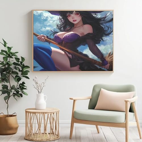 Malen nach Zahlen Erwachsenen-Set, Fee, Königin, Malen nach Zahlen für Anfänger, Acryl Peinture a Numero mit 6 Pinseln, DIY-Ölgemälde Kunsthandwerk für Wanddekoration – (100 x 70 cm, rahmenlos) MK338 von Yyafeenng