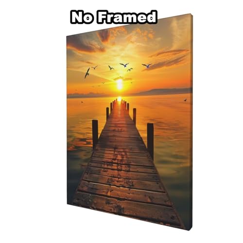 Malen nach Zahlen Erwachsenen-Set, Sonnenuntergang, Brücke, Malen nach Zahlen für Anfänger, Acryl-Peinture a Numero mit 6 Pinseln, DIY-Ölgemälde Kunsthandwerk für Wanddekoration – (40 x 60 cm Malen nach Zahlen Erwachsenen-Set, Sonnenuntergang, Brücke, Malen nach Zahlen für Anfänger, Acryl-Peinture a Numero mit 6 Pinseln, DIY-Ölgemälde Kunsthandwerk für Wanddekoration – (40 x 60 cm von Yyafeenng