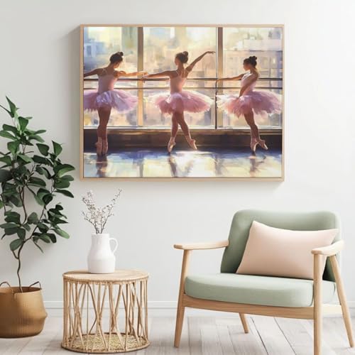 Malen nach Zahlen Set für Erwachsene, Ballett, Prinzessin, Malen nach Zahlen für Anfänger, Acryl Peinture a Numero mit 6 Pinseln, DIY-Ölgemälde Handwerk für Wanddekoration – (60 x 50 cm, rahmenlos Malen nach Zahlen Set für Erwachsene, Ballett, Prinzessin, Malen nach Zahlen für Anfänger, Acryl Peinture a Numero mit 6 Pinseln, DIY-Ölgemälde Handwerk für Wanddekoration – (60 x 50 cm, rahmenlos von Yyafeenng