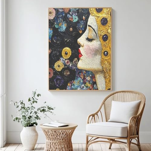 Malen-nach-Zahlen-Set für Erwachsene, DIY Malen nach Zahlen Frau, Acrylfarbe nach Zahlen für Erwachsene/Anfänger, Ölgemälde, Basteln für Heimdekoration, 40 x 50 cm, ohne Rahmen) MK292 von Yyafeenng