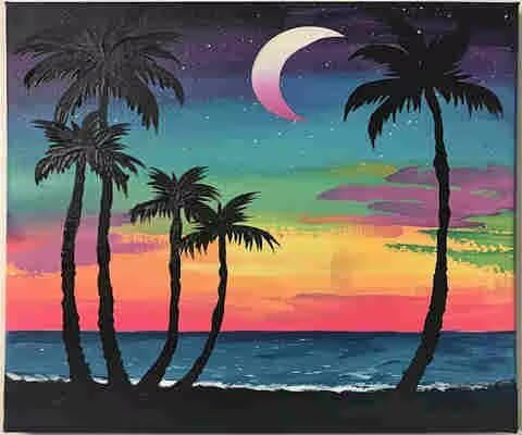 Malen-nach-Zahlen-Set für Erwachsene, DIY Malen nach Zahlen Landschaft, Acryl Farbe nach Zahlen für Erwachsene/Anfänger, Ölgemälde Handwerk für Heimdekoration, 70 x 50 cm, ohne Rahmen) MK208 von Yyafeenng