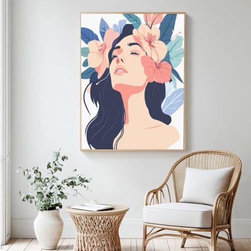 Malen-nach-Zahlen-Set für Erwachsene, Malen nach Zahlen, Aquarell, Acrylfarbe nach Zahlen für Anfänger, Ölgemälde, Basteln für Zuhause, Wanddekoration – (100 x 150 cm, ohne Rahmen) MK485 von Yyafeenng