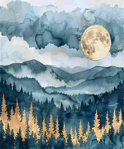 Malen-nach-Zahlen-Set für Erwachsene, Malen nach Zahlen, Tintenmalerei, Acrylfarbe nach Zahlen für Anfänger, Ölgemälde, Basteln für Heimdekoration, 40 x 50 cm, ohne Rahmen) MK63 von Yyafeenng