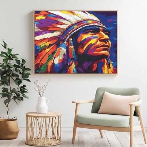 Malen-nach-Zahlen-Set für Erwachsene, Malen-nach-Zahlen-Mann, Acrylfarbe nach Zahlen für Erwachsene/Anfänger, Ölgemälde, Basteln für Heimdekoration, 120 x 80 cm, ohne Rahmen) MK357 von Yyafeenng