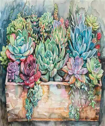 Malen-nach-Zahlen-Set für Erwachsene, Malen-nach-Zahlen-Pflanze, Acrylfarbe nach Zahlen für Erwachsene/Anfänger, Ölgemälde, Basteln für Heimdekoration, 40 x 50 cm, ohne Rahmen) MK29 von Yyafeenng