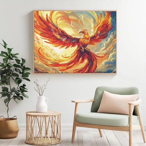 Malen-nach-Zahlen-Set für Erwachsene, Malen-nach-Zahlen-Set für Erwachsene, Malen nach Zahlen, Acryl, Farbe nach Zahlen für Erwachsene/Anfänger, Ölgemälde, Basteln für Heimdekoration, 120 x 90 cm von Yyafeenng