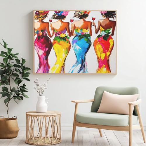 Malen-nach-Zahlen-Set für Erwachsene, Malen-nach-Zahlen-Set für Erwachsene, Malen-nach-Zahlen, Acryl, Farbe nach Zahlen für Erwachsene/Anfänger, Ölgemälde, Basteln für Heimdekoration, 90 x 70 cm, ohne Malen-nach-Zahlen-Set für Erwachsene, Malen-nach-Zahlen-Set für Erwachsene, Malen-nach-Zahlen, Acryl, Farbe nach Zahlen für Erwachsene/Anfänger, Ölgemälde, Basteln für Heimdekoration, 90 x 70 cm, ohne von Yyafeenng