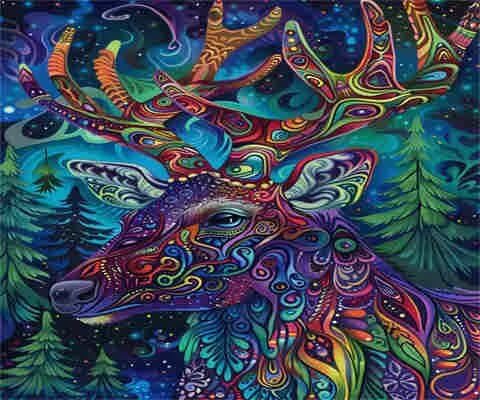 Malen-nach-Zahlen-Set für Erwachsene, Malen-nach-Zahlen-Set für Erwachsene, Malen-nach-Zahlen, einfaches Acryl, Malen nach Zahlen für Erwachsene/Anfänger, Ölgemälde, Basteln für Heimdekoration, 40 x von Yyafeenng