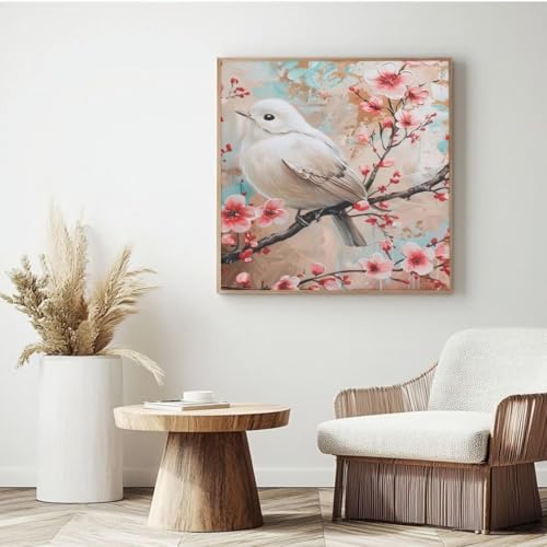 Malen-nach-Zahlen-Set für Erwachsene, Malen-nach-Zahlen-Set für Erwachsene, Malen-nach-Zahlen-Vogel, Acrylfarbe nach Zahlen für Anfänger, Ölgemälde, Basteln für Heimdekoration, 30 x 30 cm, mit Malen-nach-Zahlen-Set für Erwachsene, Malen-nach-Zahlen-Set für Erwachsene, Malen-nach-Zahlen-Vogel, Acrylfarbe nach Zahlen für Anfänger, Ölgemälde, Basteln für Heimdekoration, 30 x 30 cm, mit von Yyafeenng