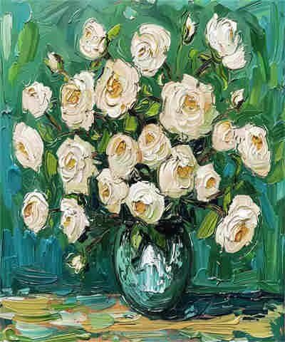 Malen-nach-Zahlen-Set für Erwachsene, Malen-nach-Zahlen-Set im Vintage-Stil, Blume, Acrylfarbe nach Zahlen für Erwachsene/Anfänger, Ölgemälde, Basteln für Heimdekoration, 30 x 40 cm, ohne Rahmen) MK59 Malen-nach-Zahlen-Set für Erwachsene, Malen-nach-Zahlen-Set im Vintage-Stil, Blume, Acrylfarbe nach Zahlen für Erwachsene/Anfänger, Ölgemälde, Basteln für Heimdekoration, 30 x 40 cm, ohne Rahmen) MK59 von Yyafeenng