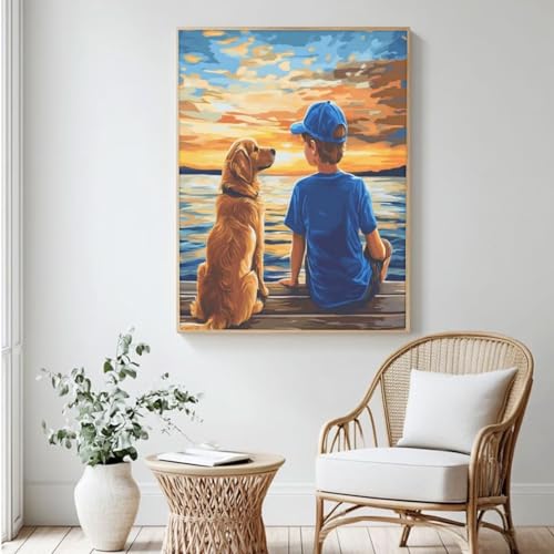 Malen-nach-Zahlen-Set für Erwachsene, Malen nach Zahlen auf der Rückseite, Acrylfarbe nach Zahlen für Erwachsene/Anfänger, Ölgemälde, Basteln für Heimdekoration, 100 x 150 cm, ohne Rahmen) MK355 von Yyafeenng