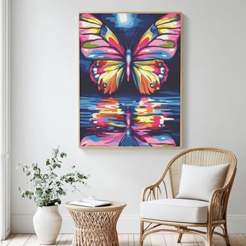 Malen-nach-Zahlen-Set für Erwachsene, Malen nach Zahlen zum Selbermachen, Acrylfarbe nach Zahlen für Anfänger, Ölgemälde, Basteln für Heimdekoration, Wanddekoration – (100 x 150 cm, ohne Rahmen) MK325 von Yyafeenng