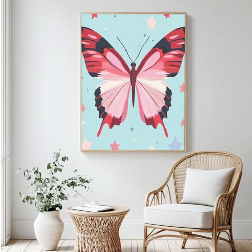 Malen nach Zahlen für Erwachsene, Malen nach Zahlen Stern, Acrylfarbe nach Zahlen für Anfänger, Ölgemälde, Basteln für Zuhause, Wanddekoration – (100 x 150 cm, ohne Rahmen) MK418 von Yyafeenng