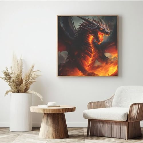 Malen nach Zahlen für Erwachsene, Malen nach Zahlen mit Tier, Acrylfarbe nach Zahlen für Anfänger, Ölgemälde, Basteln für Heimdekoration, 25 x 25 cm, gerahmt, MK117 Malen nach Zahlen für Erwachsene, Malen nach Zahlen mit Tier, Acrylfarbe nach Zahlen für Anfänger, Ölgemälde, Basteln für Heimdekoration, 25 x 25 cm, gerahmt, MK117 von Yyafeenng