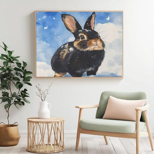Malen nach Zahlen für Erwachsene, niedliches Kaninchen, Malen nach Zahlen für Anfänger, Acryl-Peinture a Numero mit 6 Pinseln, DIY-Ölgemälde, Kunsthandwerk für Wanddekoration – (100 x 80 cm, rahmenlos Malen nach Zahlen für Erwachsene, niedliches Kaninchen, Malen nach Zahlen für Anfänger, Acryl-Peinture a Numero mit 6 Pinseln, DIY-Ölgemälde, Kunsthandwerk für Wanddekoration – (100 x 80 cm, rahmenlos von Yyafeenng