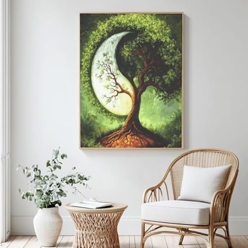 Mystery Malen nach Zahlen für Erwachsene, DIY Malen nach Zahlen, Baum des Lebens, Acrylfarbe nach Zahlen für Erwachsene, Ölgemälde, Basteln für Zuhause, Wanddekoration – (100 x 150 cm, ohne Rahmen Mystery Malen nach Zahlen für Erwachsene, DIY Malen nach Zahlen, Baum des Lebens, Acrylfarbe nach Zahlen für Erwachsene, Ölgemälde, Basteln für Zuhause, Wanddekoration – (100 x 150 cm, ohne Rahmen von Yyafeenng