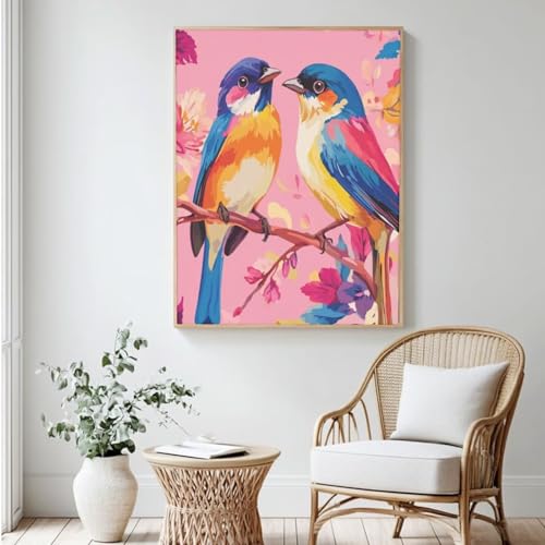 Niedliches Malen-nach-Zahlen-Set für Erwachsene, DIY Malen nach Zahlen Vogel, Acrylfarbe nach Zahlen für Erwachsene/Anfänger, Ölgemälde, Basteln für Zuhause, Wanddekoration – (100 x 150 cm, ohne Niedliches Malen-nach-Zahlen-Set für Erwachsene, DIY Malen nach Zahlen Vogel, Acrylfarbe nach Zahlen für Erwachsene/Anfänger, Ölgemälde, Basteln für Zuhause, Wanddekoration – (100 x 150 cm, ohne von Yyafeenng