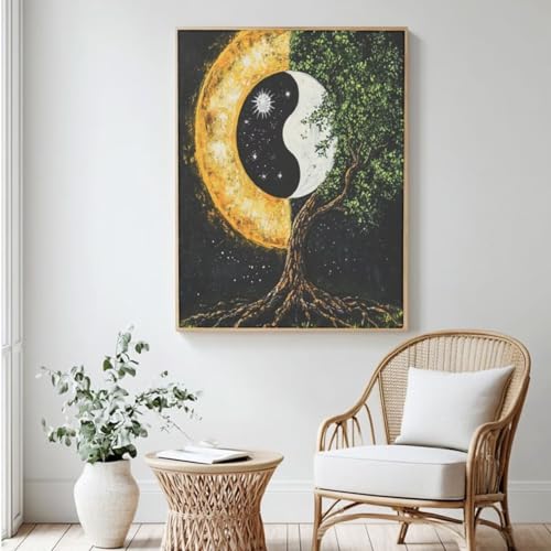 Totem Malen-nach-Zahlen-Set für Erwachsene, DIY Malen nach Zahlen, Baum des Lebens, Acrylfarbe nach Zahlen für Anfänger, Ölgemälde, Basteln für Zuhause, Wanddekoration – (40 x 50 cm, ohne Rahmen Totem Malen-nach-Zahlen-Set für Erwachsene, DIY Malen nach Zahlen, Baum des Lebens, Acrylfarbe nach Zahlen für Anfänger, Ölgemälde, Basteln für Zuhause, Wanddekoration – (40 x 50 cm, ohne Rahmen von Yyafeenng