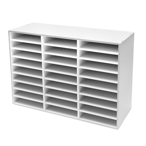 Dokumentenablage, 80x30.5x55.5cm Ablagefächer Slot File Sortierschrank Briefablage a4 - Weiß zur Aufbewahrung von Akten, Verträgen, A4-Papier Dokumentenablage, 80x30.5x55.5cm Ablagefächer Slot File Sortierschrank Briefablage a4 - Weiß zur Aufbewahrung von Akten, Verträgen, A4-Papier von YyanLAK