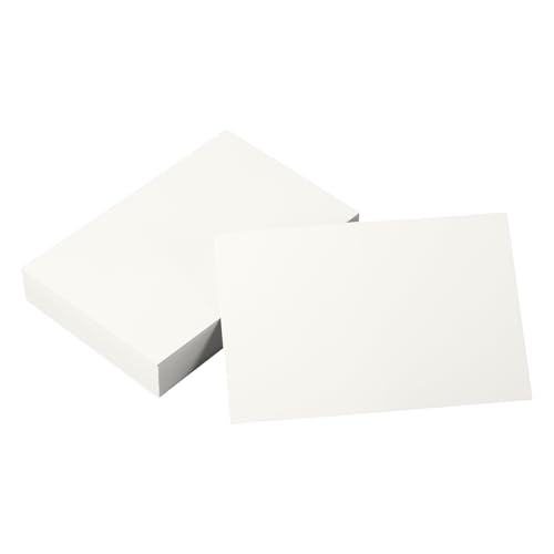 50 Stück Karteikarten A6 Blanko Weiß,14.5x9.5cm,A6 Kraftpapier Karten,350g/M² Postkarten Blanko Karteikarten Set zum Selbstgestalten,Bastelkarton für Bedrucken,DIY,GrußKarten,Hochzeitskarte von Yylaiire