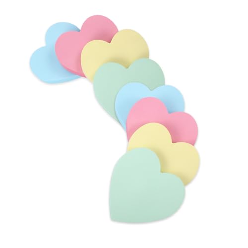 8 Blöcke Farbige Haftnotizen,76 x 76 mm,HerzföRmig Süß Haftnotizen Lustig,Selbstklebend Lustige Notizen Haftnotizen Klebezettel für Kinder,Cute Geschenke für Kollegen Studenten Lehrer 8 Blöcke Farbige Haftnotizen,76 x 76 mm,HerzföRmig Süß Haftnotizen Lustig,Selbstklebend Lustige Notizen Haftnotizen Klebezettel für Kinder,Cute Geschenke für Kollegen Studenten Lehrer von Yylaiire