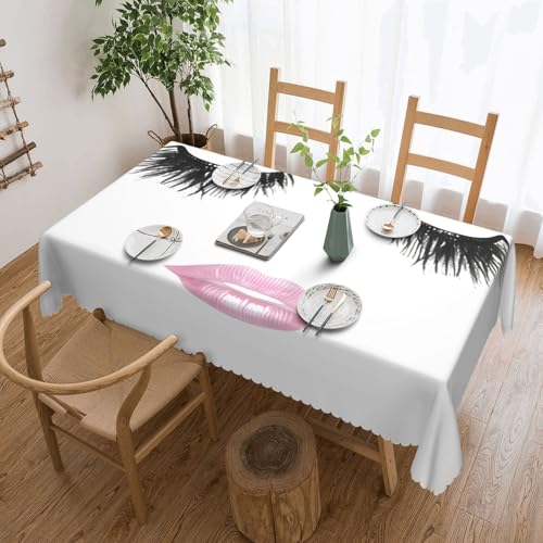 Yyoretp 183 x 137 cm Wimpernlippe, rechteckig, Spitze, wasserabweisend, abwischbar, Tischdecke für Küche, dekorativ Yyoretp 183 x 137 cm Wimpernlippe, rechteckig, Spitze, wasserabweisend, abwischbar, Tischdecke für Küche, dekorativ von Yyoretp
