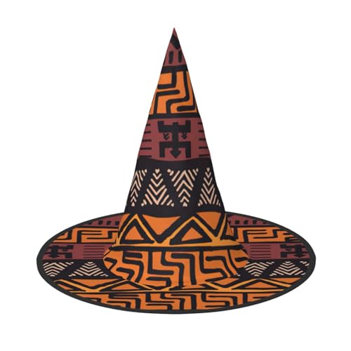 Yyoretp Afrikanisches Schlammtuch Tribal Print Halloween Kostüm Hexenhut Erwachsene Karneval Cosplay Party Kostüm Zubehör Yyoretp Afrikanisches Schlammtuch Tribal Print Halloween Kostüm Hexenhut Erwachsene Karneval Cosplay Party Kostüm Zubehör von Yyoretp