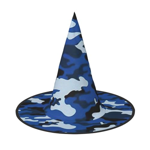 Yyoretp Blaues Camo Print Halloween Kostüm Hexenhut Erwachsene Karneval Cosplay Party Kostüm Zubehör Yyoretp Blaues Camo Print Halloween Kostüm Hexenhut Erwachsene Karneval Cosplay Party Kostüm Zubehör von Yyoretp