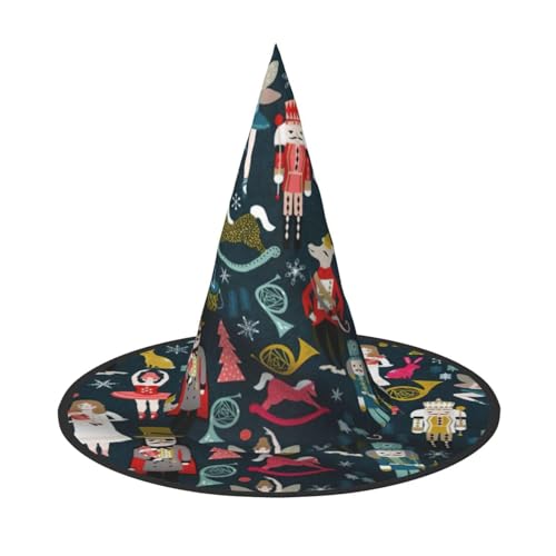 Yyoretp Damen Nussknacker Ballett Xmas Dance Print Halloween Kostüm Hexenhut Erwachsene Karneval Cosplay Party Kostüm Zubehör Yyoretp Damen Nussknacker Ballett Xmas Dance Print Halloween Kostüm Hexenhut Erwachsene Karneval Cosplay Party Kostüm Zubehör von Yyoretp
