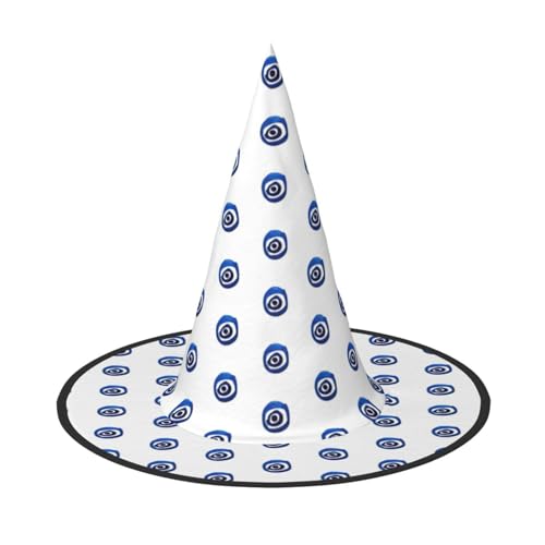 Yyoretp Evil Eyes Print Halloween Kostüm Hexenhut Erwachsene Karneval Cosplay Party Kostüm Zubehör Yyoretp Evil Eyes Print Halloween Kostüm Hexenhut Erwachsene Karneval Cosplay Party Kostüm Zubehör von Yyoretp