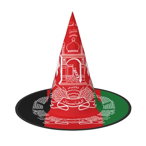 Yyoretp Flagge von Afghanistan Druck Halloween Kostüm Hexenhut Erwachsene Karneval Cosplay Party Kostüm Zubehör von Yyoretp