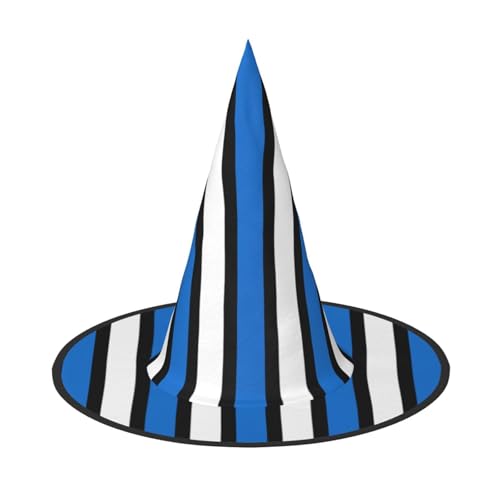 Yyoretp Flagge von Estland Druck Halloween Kostüm Hexenhut Erwachsene Karneval Cosplay Party Kostüm Zubehör von Yyoretp