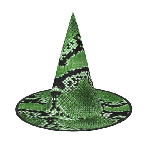 Yyoretp Grüner Schlangenhaut-Druck, Halloween-Kostüm, Hexenhut, Erwachsene, Karneval, Cosplay, Party, Kostümzubehör Yyoretp Grüner Schlangenhaut-Druck, Halloween-Kostüm, Hexenhut, Erwachsene, Karneval, Cosplay, Party, Kostümzubehör von Yyoretp